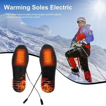 USB отопляеми стелки | Водоустойчиви стелки с постоянна температура Нагревателни вложки от въглеродни влакна Миеща се вложка за обувки за ски